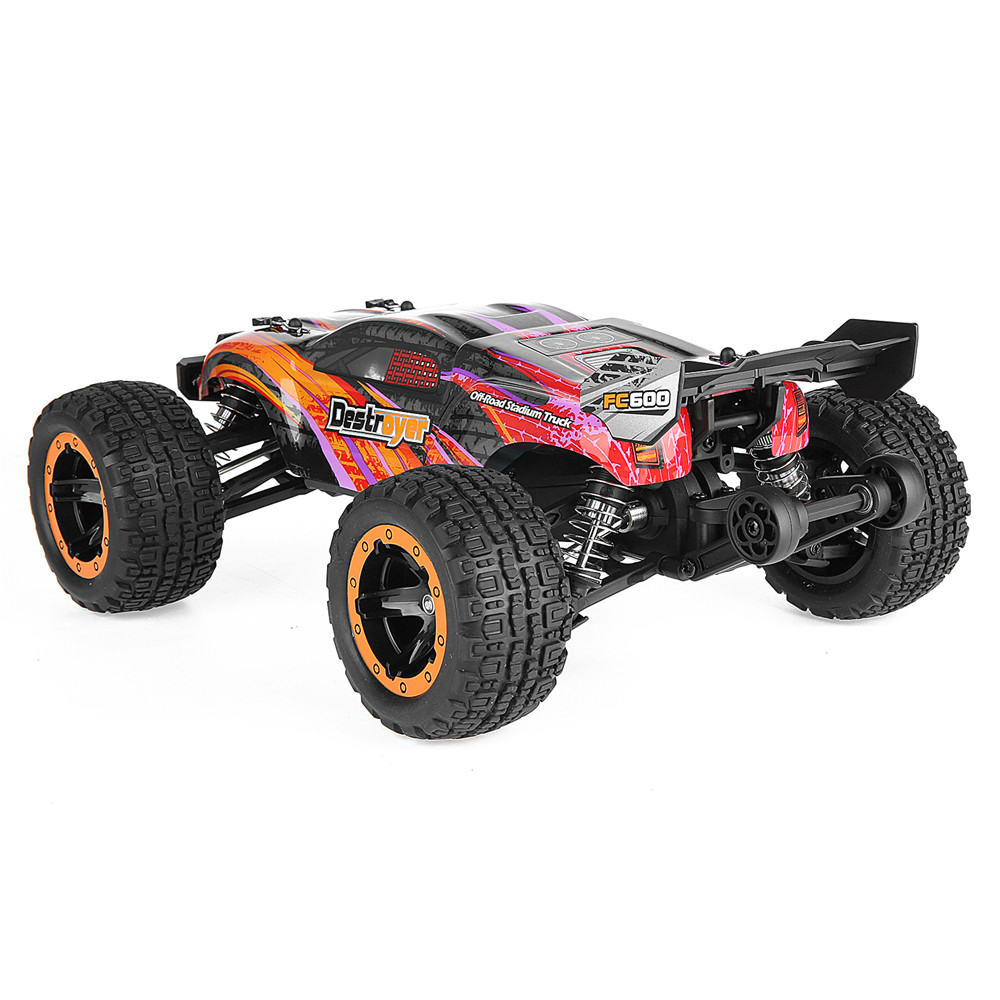 EACHINE Flyhal FC600 Two Batteries RTR 1/16 2.4G 4WD 45km/h Brushless Fast RC Cars Trucks Vehicles with Oil Filled Shock Absorber