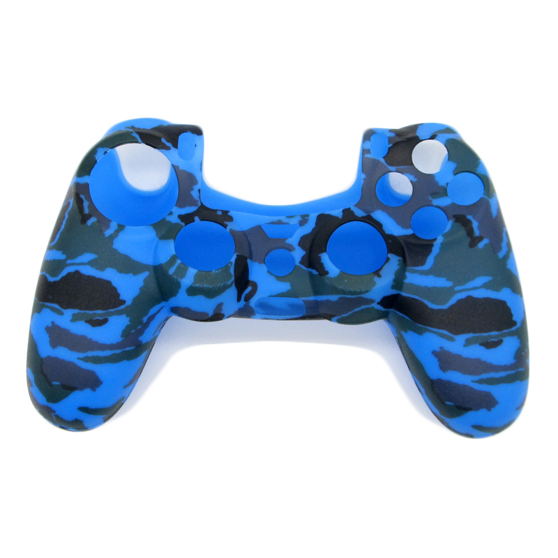 Camouflage Army Soft Silicone Gel Skin Protective Cover Case for PlayStation 4 PS4 Game Controller 49