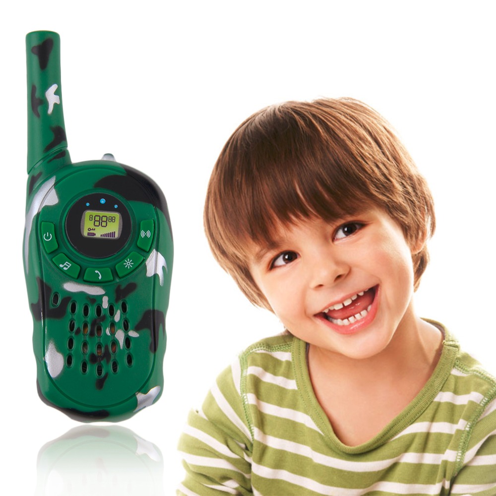 

2Pcs Portable Children Two-Way Walkie Talkie 100-1000M Electronic Kids Toys Set