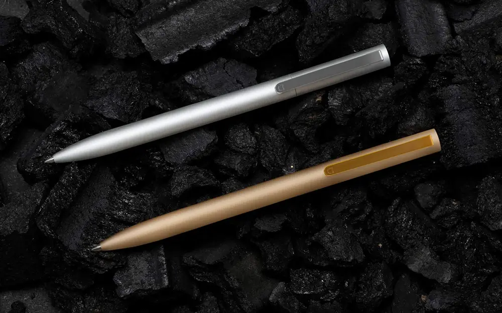 Original Xiaomi Mijia Metal Smooth Switzerland Black Refill MiKuni Japan Ink 0.5 Signing Pen Silver