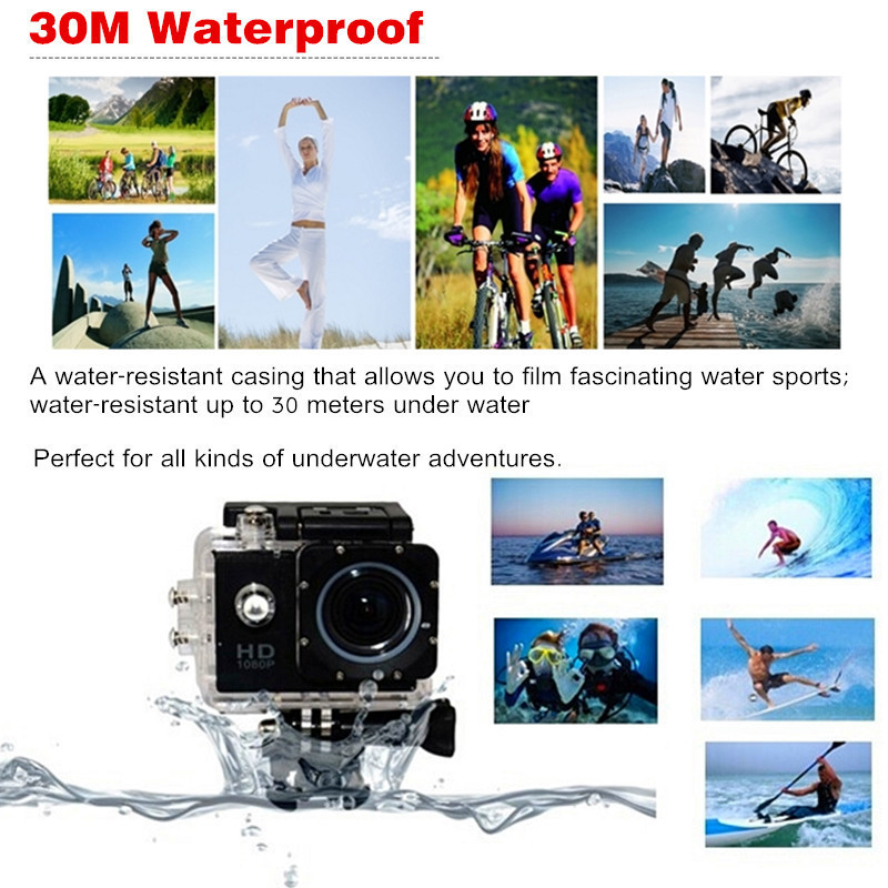 SJ5000 1.5 Inch 1080P FHD WiFi Mini Car Action Waterproof Sport Camera Buit-in Lithium Battery