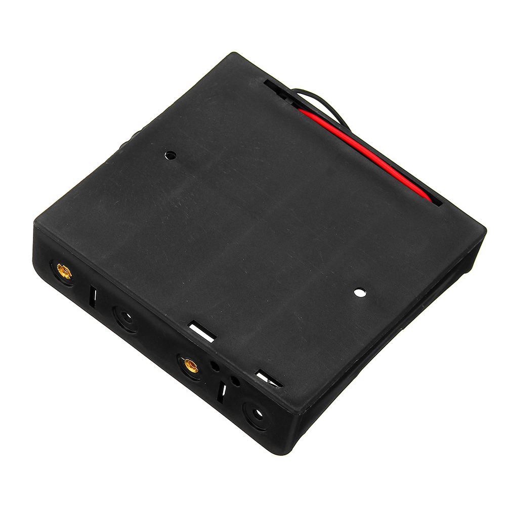 3pcs Plastic Battery Storage Case Box Battery Holder For 4 x 18650 Battery 12