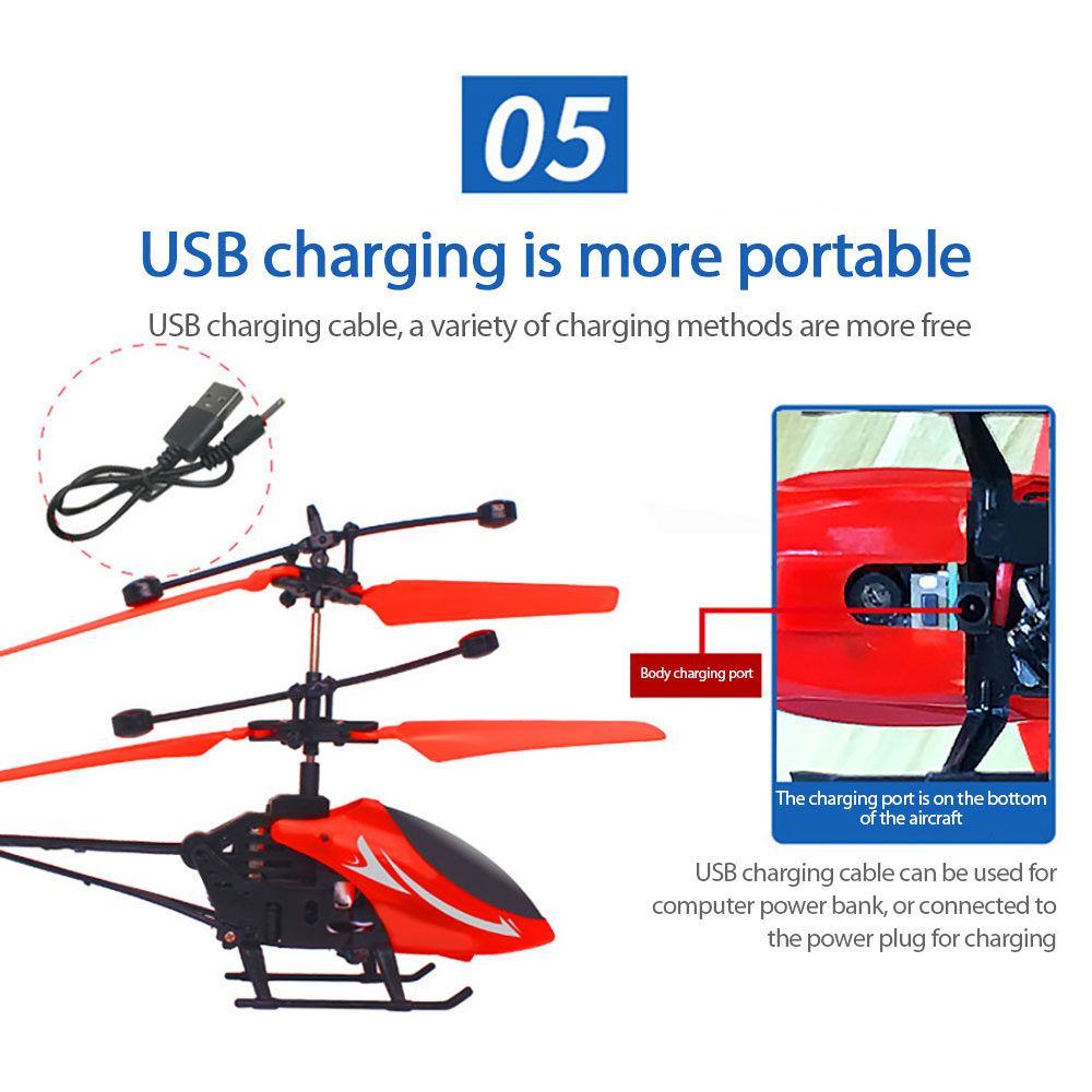 LH 1804 2CH Induction Helicopter Suspended Smart Interactive RC Helicopter RTF
