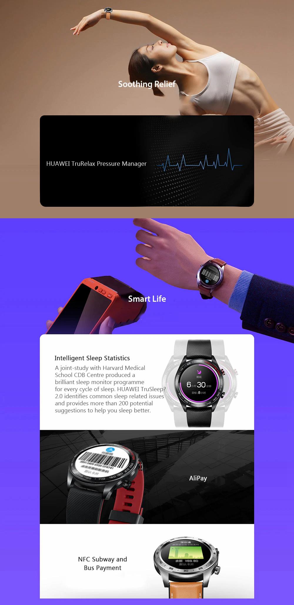 Huawei Honor Watch Magic Smart Watch 1.2' AMOLED GPS Multi-sport Long Battery Life Smart Watch 79