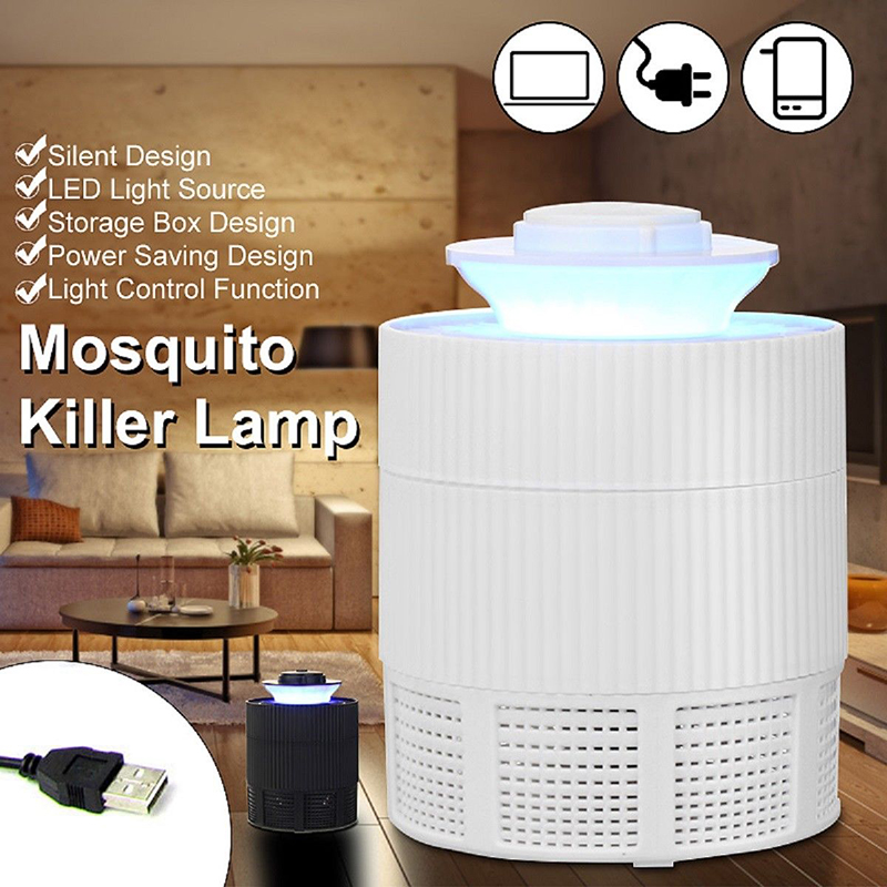 5W LED Mosquito Killer Lamp USB Insect Killer Lamp Bulb Non-Radiative Pest Mosquito Trap Light For Camping 20
