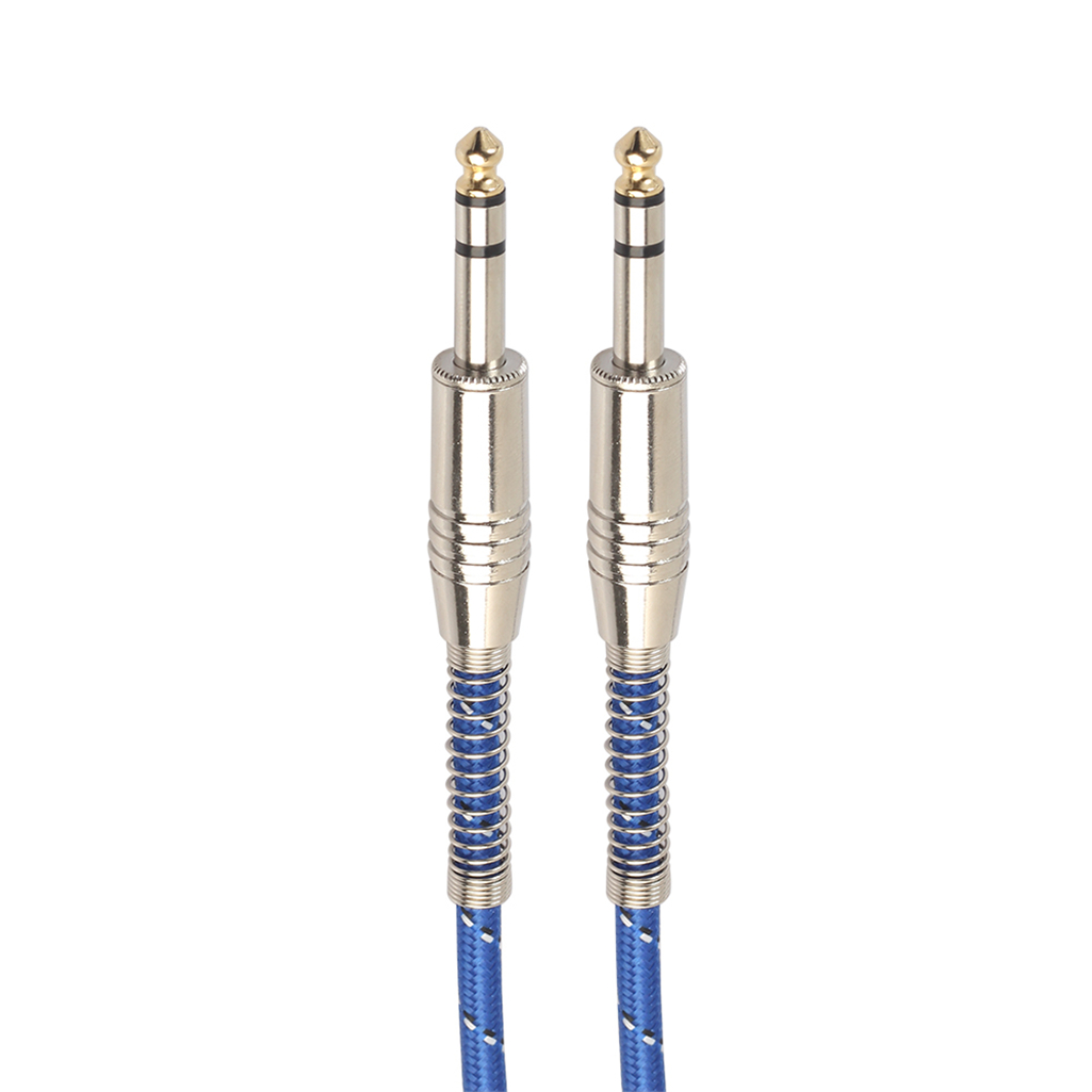 1/ 1.8/ 3M REXLIS 3127B 6.35mm Male To Male Electric Guitar Audio Cable