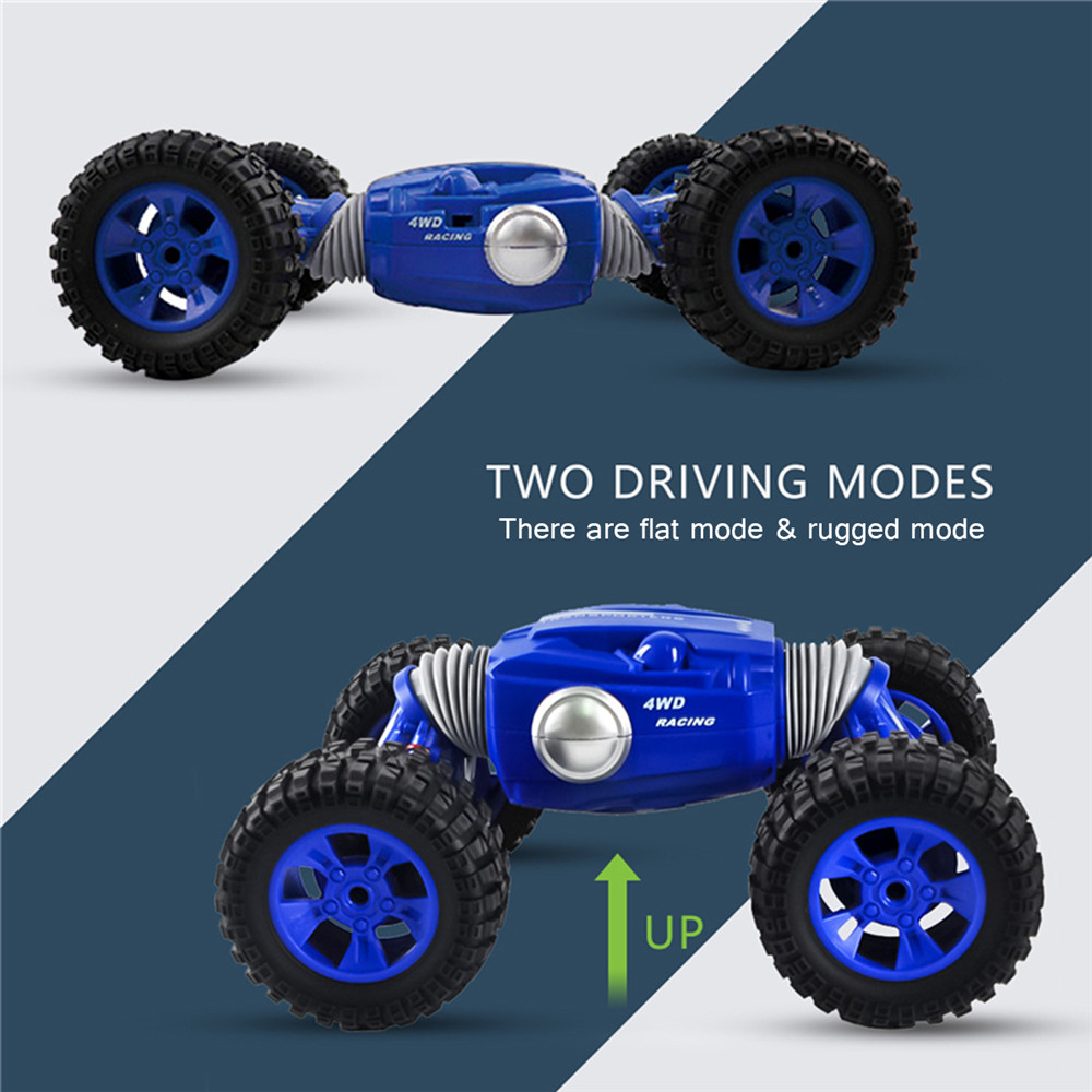9901 1/16 2.4G 4WD Double Sided Stunt Rc Car One Key Transformation Off-road Truck - Photo: 5