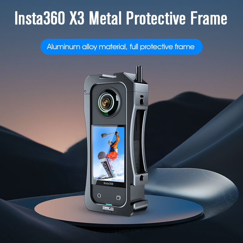 STARTRC Aluminum Alloy Rabbit Cage Metal Frame All-inclusive Protective Frame Cold Boot Expansion for Insta360 X3