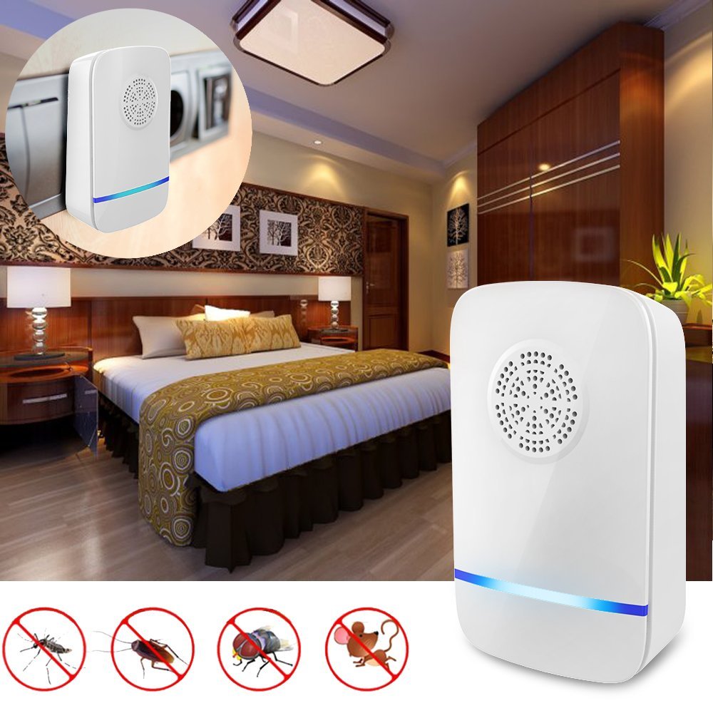 Loskii PR-892 Multi-use Ultrasonic Pest Repeller Electronic Pest Control Repel Mouse Bed Bugs Mosquitoes Roaches Killer Non-toxic Eco-Friendly Human & Pet Safe Home Indoor
