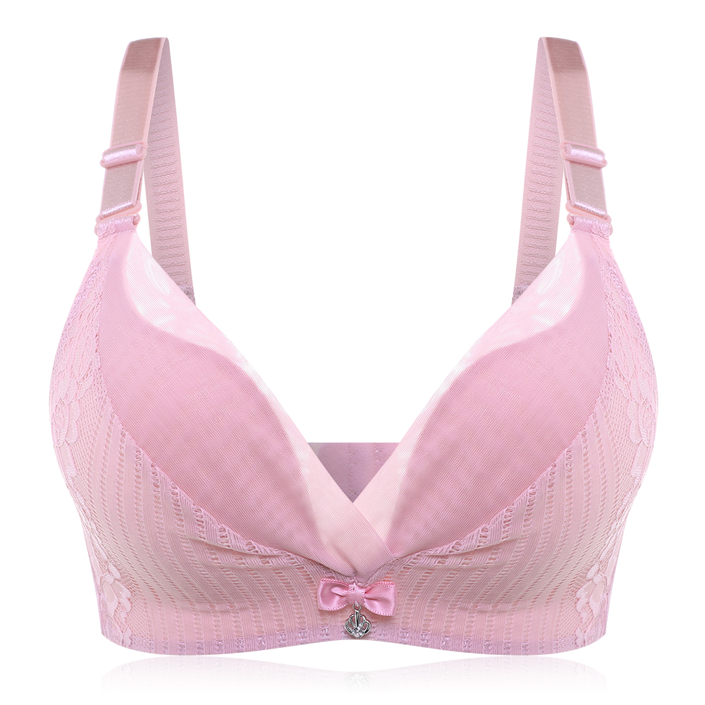 

Deep Plunge Gather Breathable No Padded Soft Bra