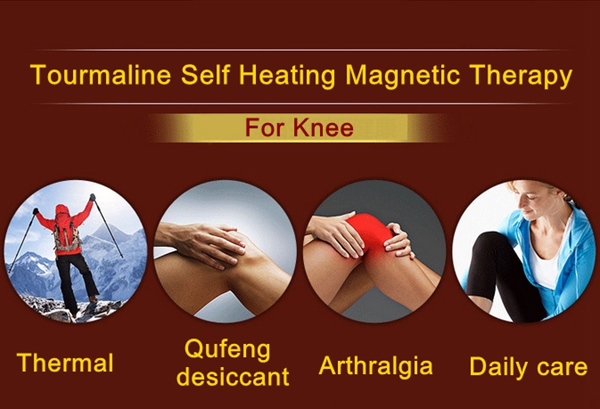 Tourmaline Self Heating Heated Thermal Magnetic Therapy Knee Support Brace Pad Belt
