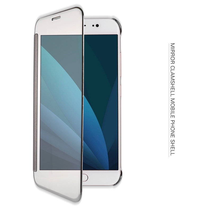 Plating Acrylic Mirror Smart Sleep Case For Samsung Galaxy J3/J5/J7 EU Version 2017
