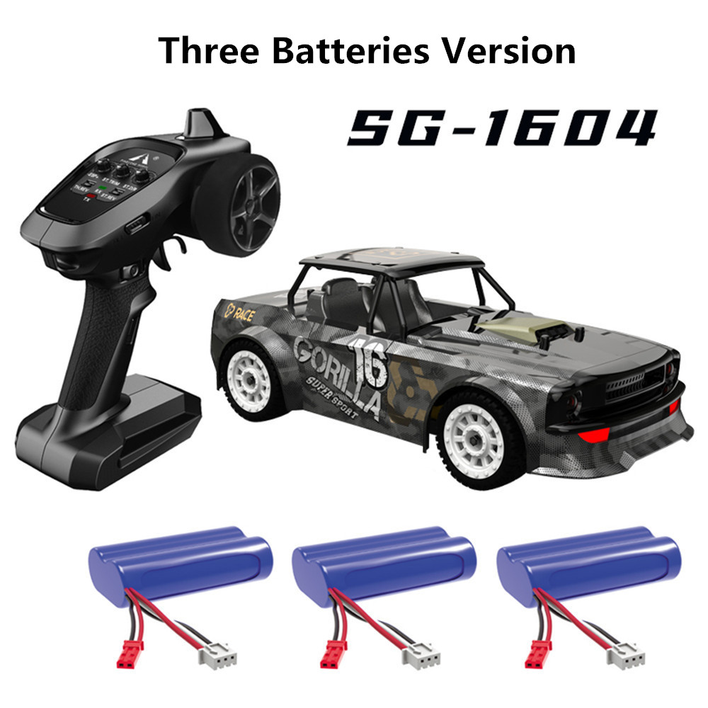 SG 1604 RTR Several Battery 1/16 2.4G 4WD 30km/h RC Car LED Light Drift On-Road Proportional Vehicles Model - Photo: 14