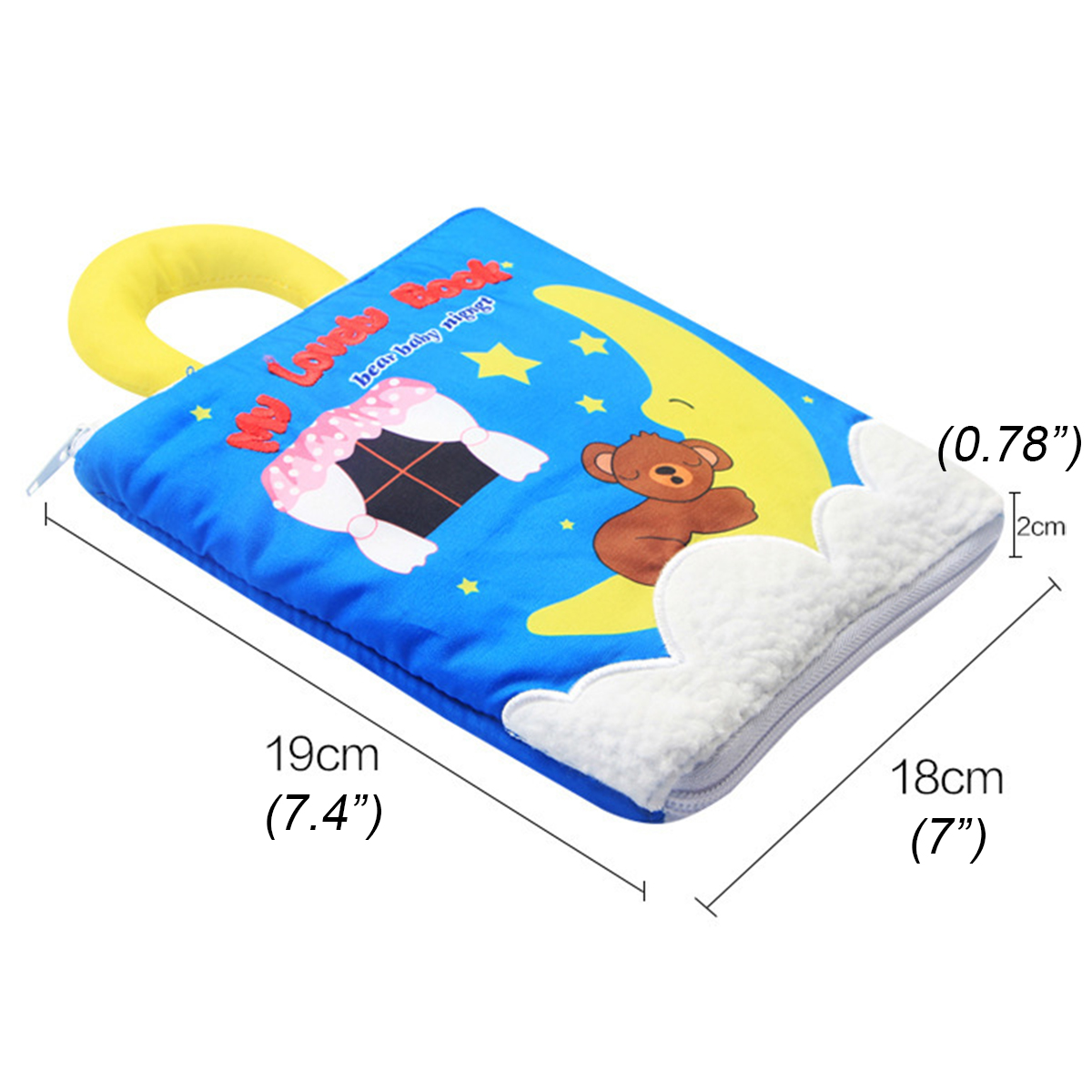 Infant Early Education Soft Cloth Books Baby Learning Activity Practice Hands Book Toys - Photo: 8