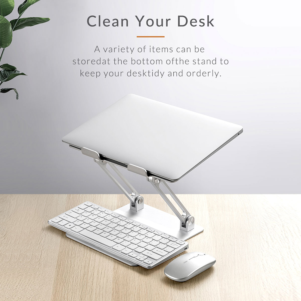 Foldable Laptop Stand Height Angle Adjustable Aluminum Alloy Tablet Stand for 10-17 inch Laptop/Tablet
