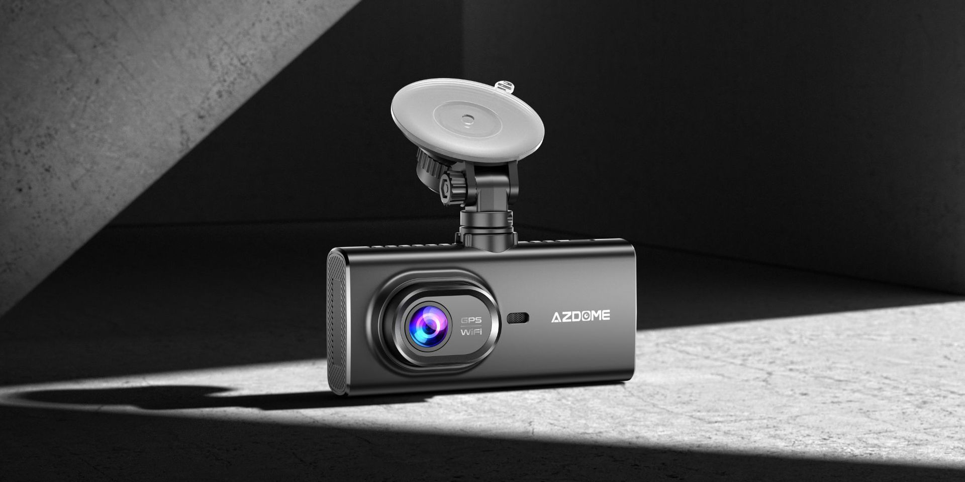 AZDOME M560 1080P 3 Channel 4 Inch Car DVR Dash Cam HD Wide-angle WIFI Mobile Phone Interconnection Parking Monitoring Driving Track