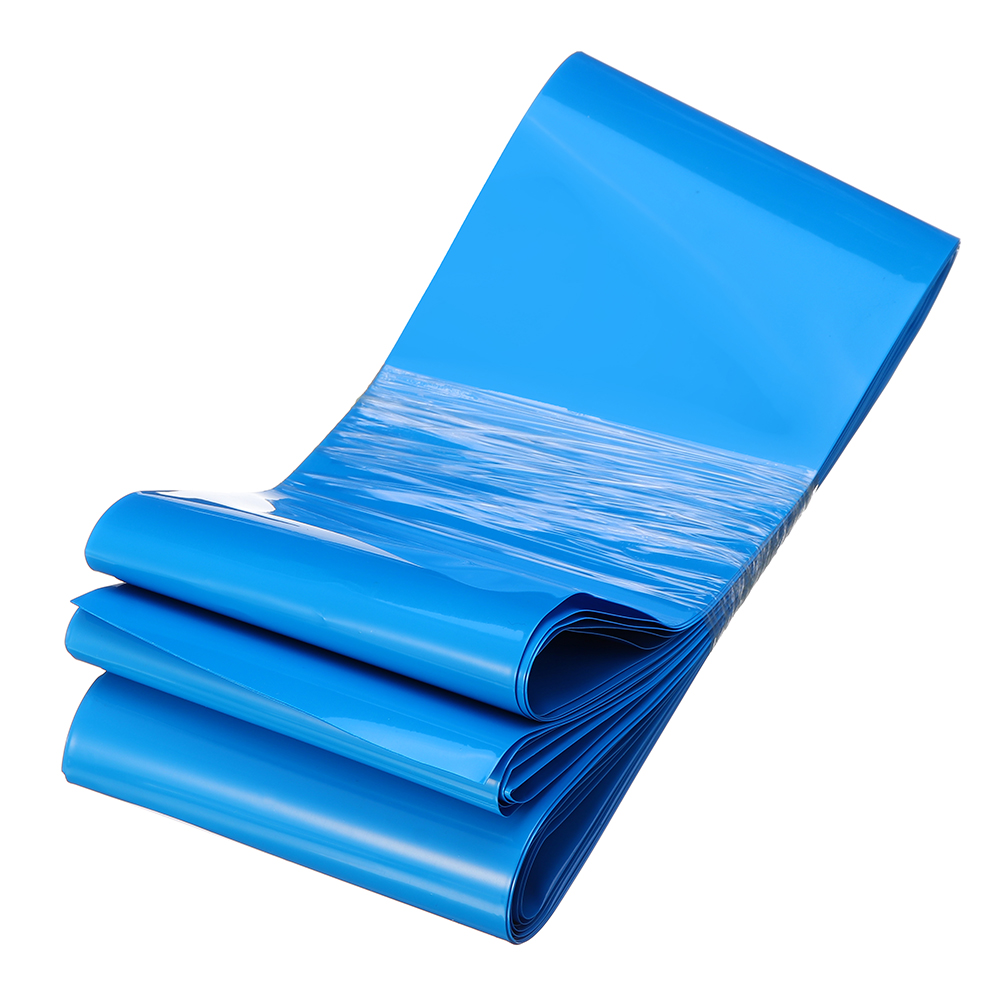 110mmX10m PVC Transparent/Black/Blue Color Heat Shrink Tube for 5-6S Lipo Battery