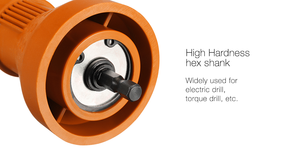 HILDA Electric Rivet Nut Gun Cordless Riveting Drill Adapter Insert Nut Tool with Handle Orange