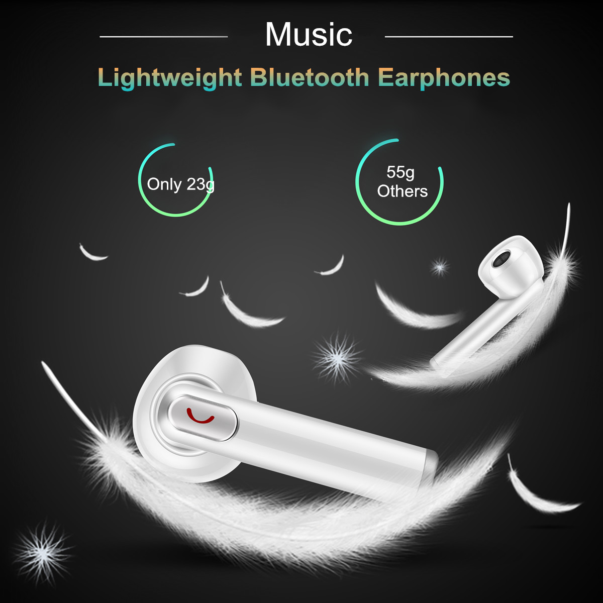 [True Wireless] TWS Mini Portable Dual Wireless Bluetooth Earphone Headphones with Charging Box 22