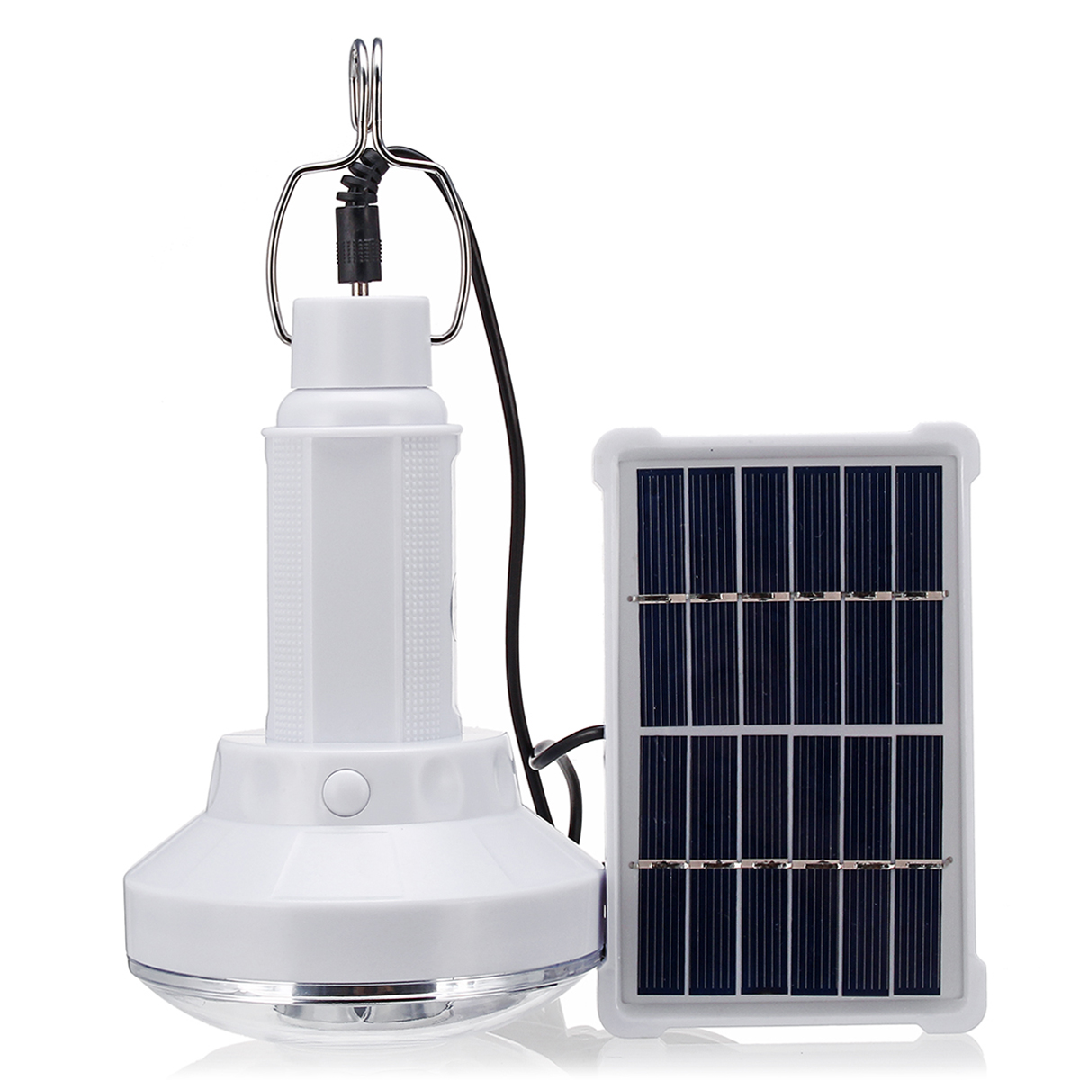 

6V 1W Солнечная Панель питания LED Лампа накаливания Водонепроницаемы 2 режима На открытом воздухе Кемпинг Аварийный фонарь