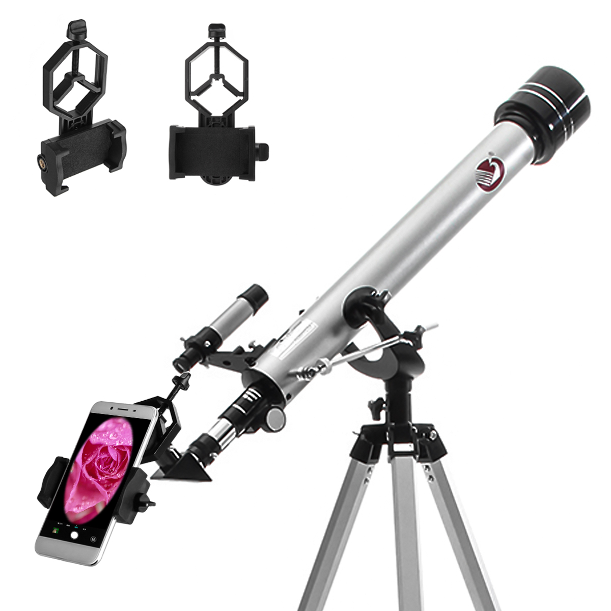 

700/60 мм 525X Профессиональный рефракционный астрономический телескоп Штатив Окуляр