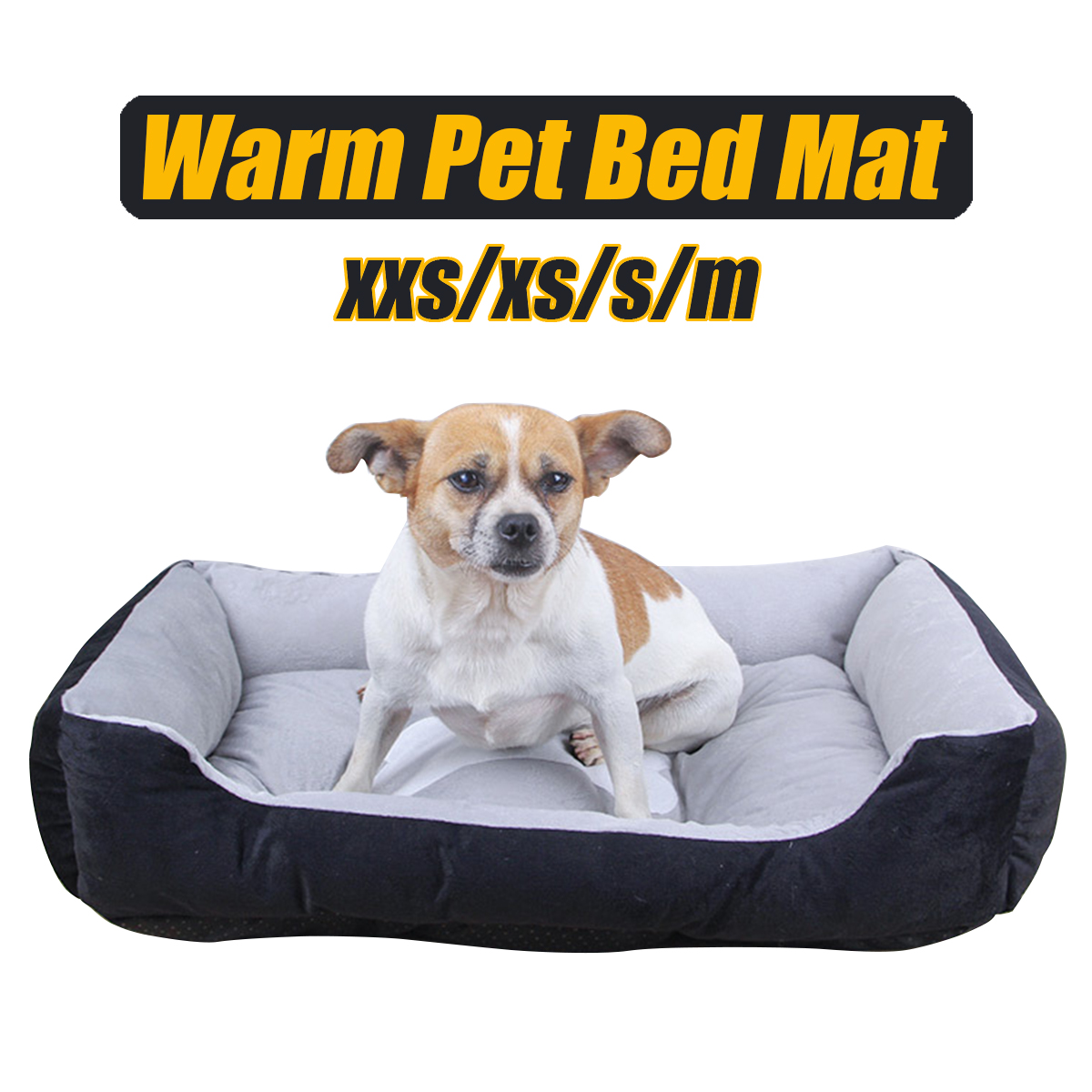 Waterproof Warm Winter Pet Bed With Bone Decoration For Large Dog Puppy Kennel Pet Supplies