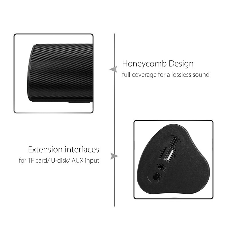 AWI ES-978 HiFi Soundbar Wireless Bluetooth Speaker 3D Stereo FM Radio TF Card Hands Free Soundbar 11