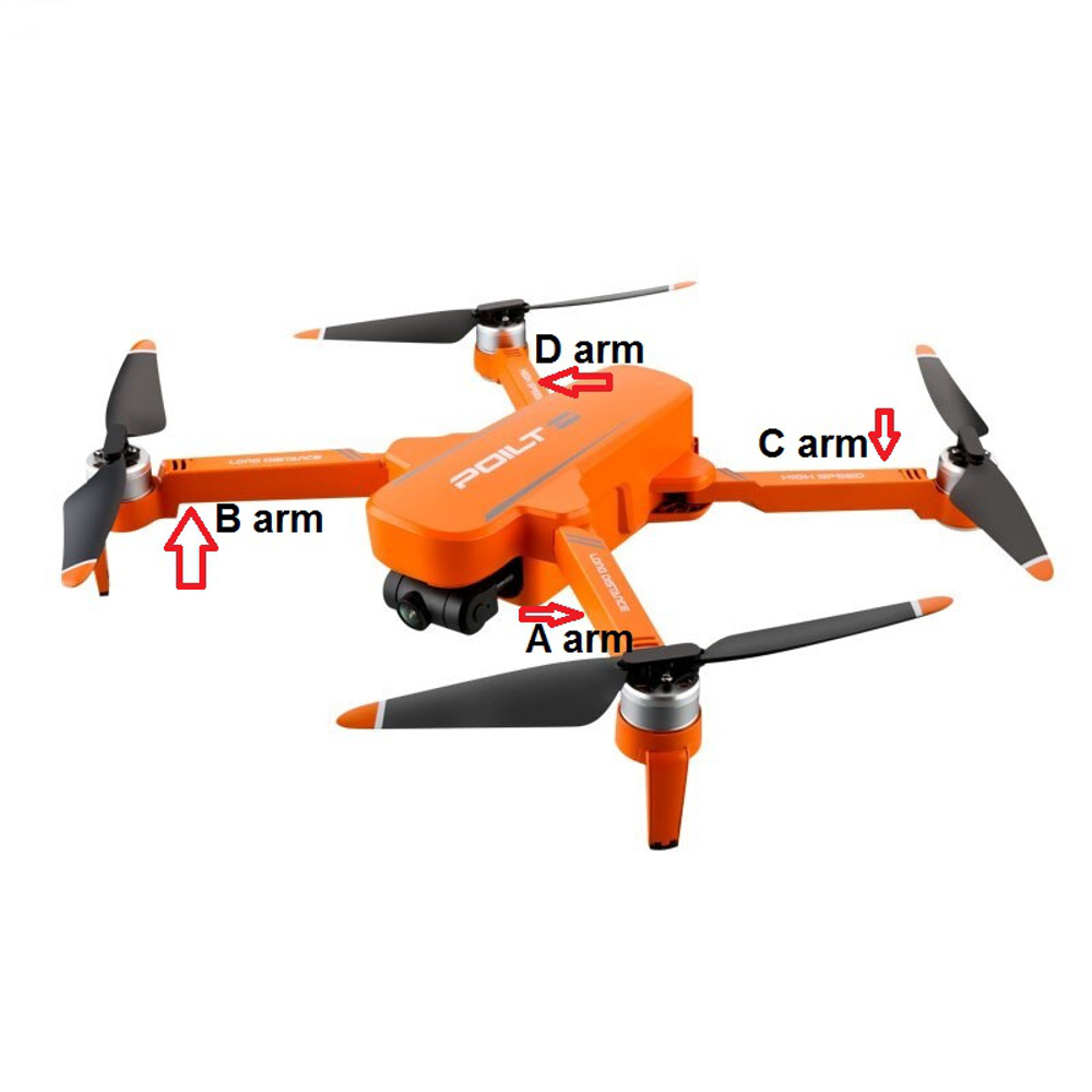 JJRC X17 GPS 5G WiFi FPV RC Drone Quadcopter Spare Parts Axis Arms with Motor