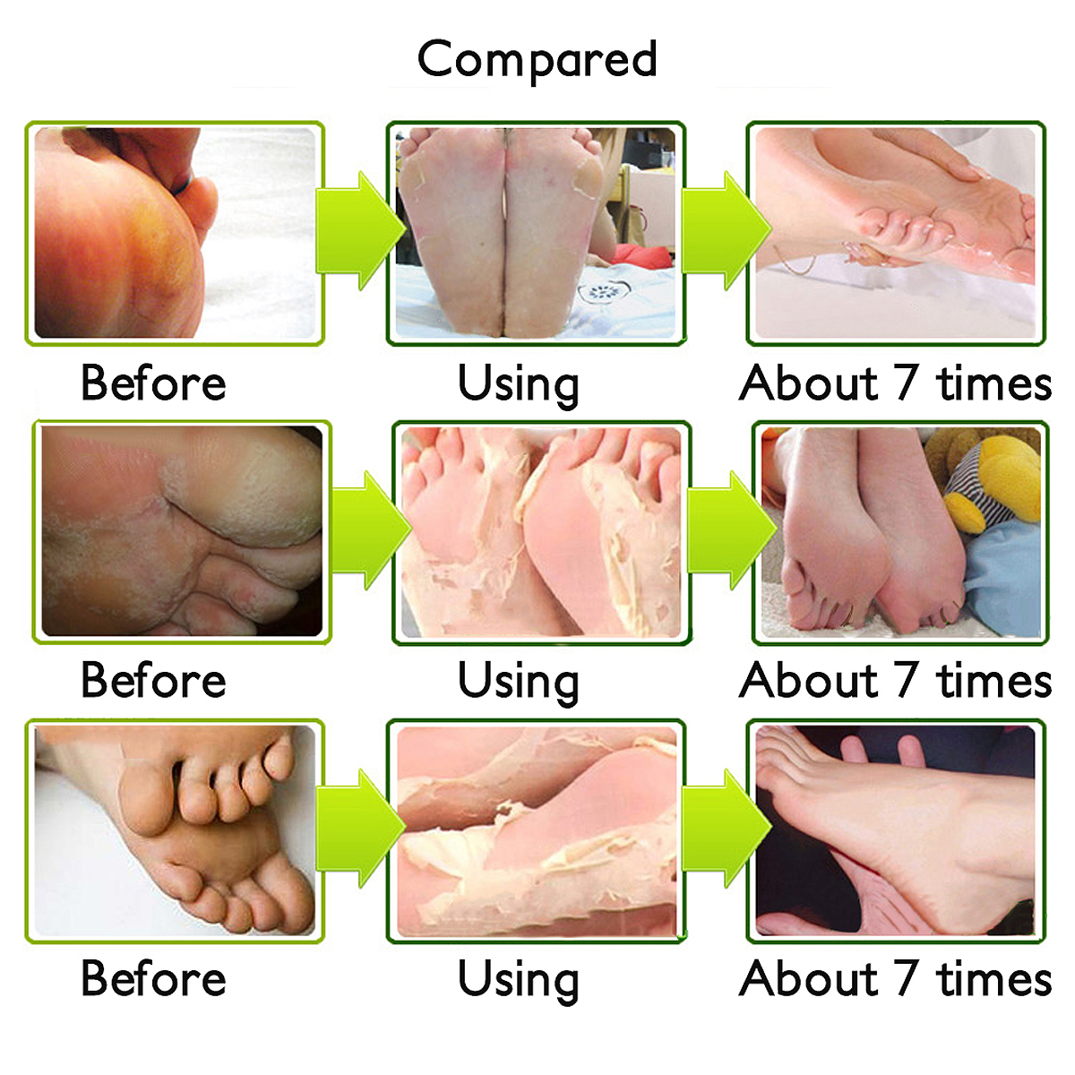 ROLANJONA Bamboo Vinegar Milk Feet Mask Deep Exfoliating Peeling Baby Foot Repairing