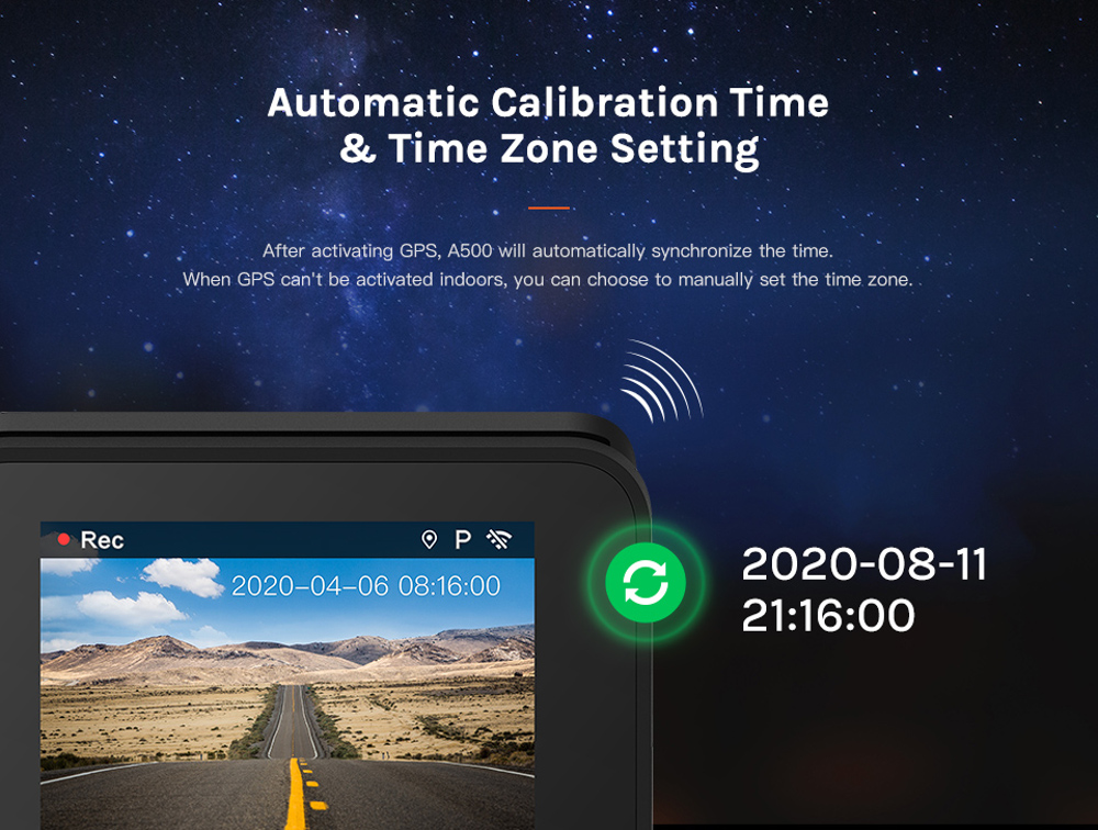 70mai Dash Cam Pro Plus A500S 1944P Built-in GPS Speed Coordinates ADAS Car DVR Camera 24H Parking Monitor App Control