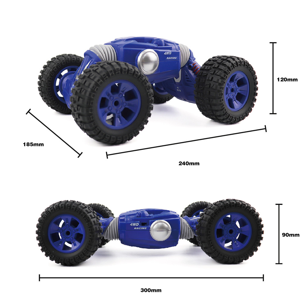9901 1/16 2.4G 4WD Double Sided Stunt Rc Car One Key Transformation Off-road Truck - Photo: 12