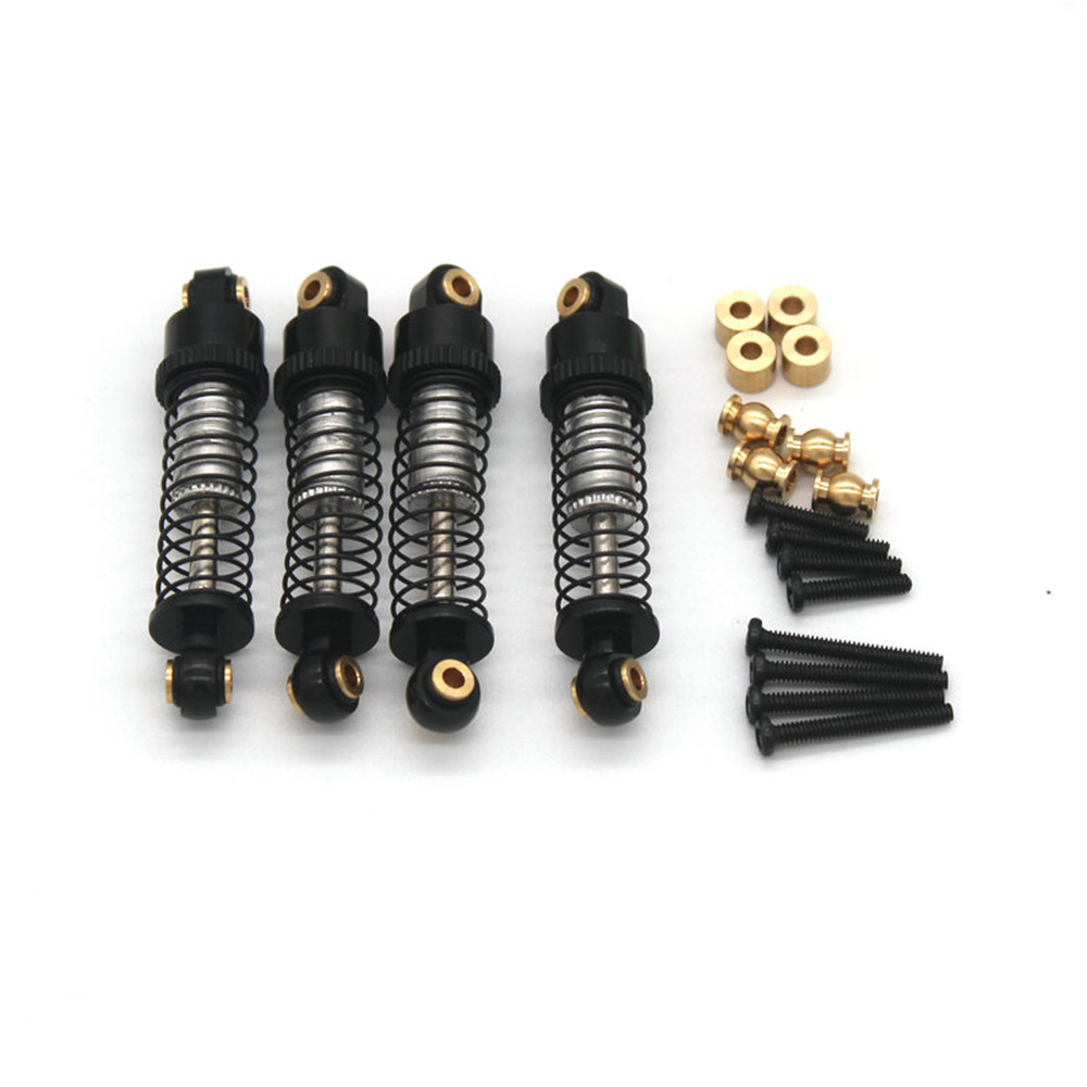 4PCS Upgraded Metal Shock Absorbers for FMS FCX24 12401 POWER WAGON 1/24 RC Car Vehicles Model Spare Parts
