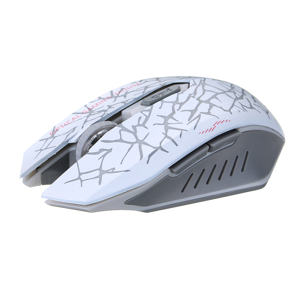 Azzor M6 2400dpi Rechargeable 2.4GHz Wireless Backlit Optical Mouse Silent Mouse 13