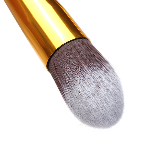 10Pcs Black Synthetic Cosmetic Makeup Tool Blush Powder Brush Set Kit