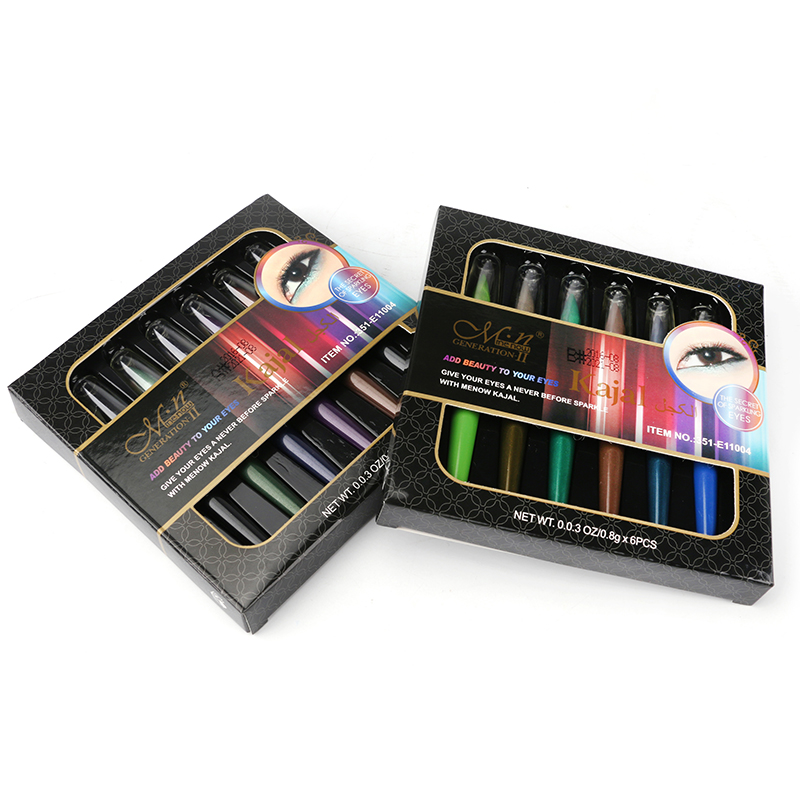 Menow 6 Colors Pearl Eyeliner Highlighter Waterproof Eyeshadow Pen Makup Comestic Set