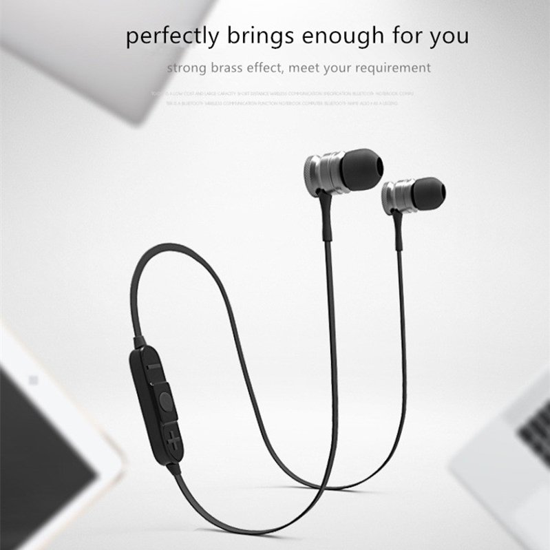 Bakeey H5 Wireless Bluetooth Earphone Magnetic Adsorption Bass Headphone for iPhone Samsung Xiaomi 12