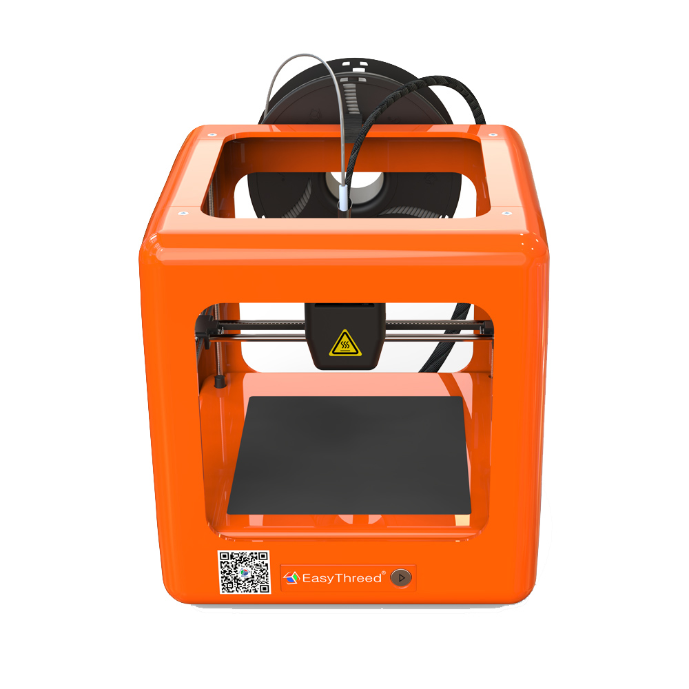 Easythreed® Orange NANO Mini Fully Assembled 3D Printer 90*110*110mm Printing Size Support One Key Printing with CE Certificate/1.75mm 0.4mm Nozzle fo 17