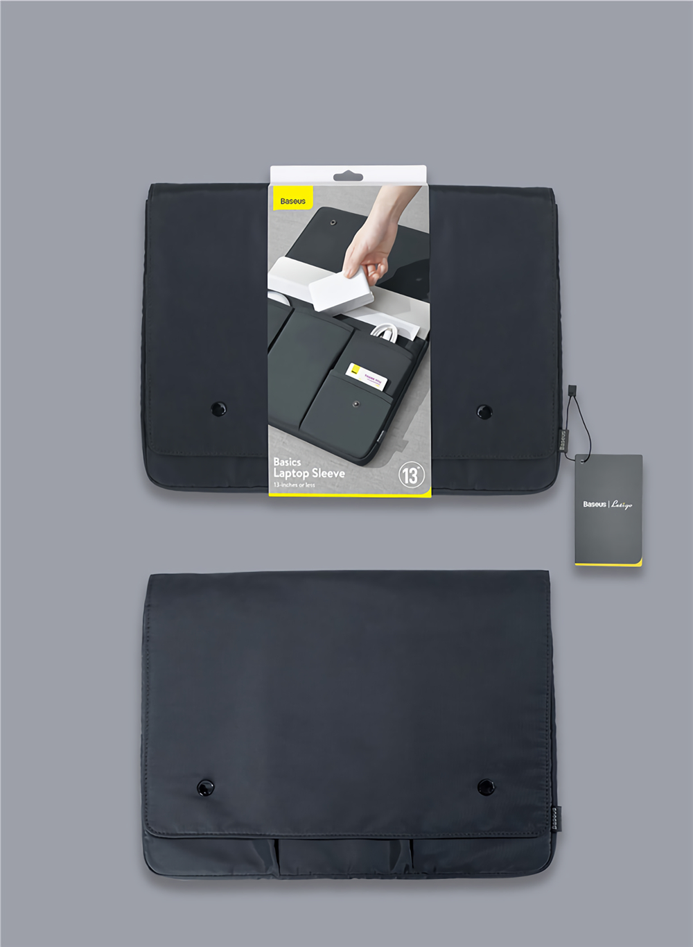 Baseus Laptop Bag Portable Waterproof Multi-functional Laptop Storage Bag Electronic Accessories Travel Organizer Bag Data Cable Organizer