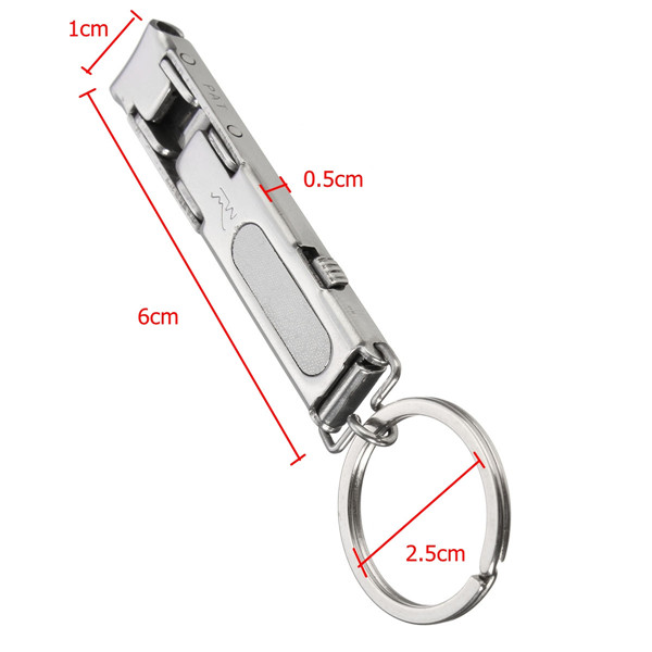 Key Ring Ultra Thin Nail Clipper Pedicure Manicure Care Tool Light Weight Cutting Compact Cutter