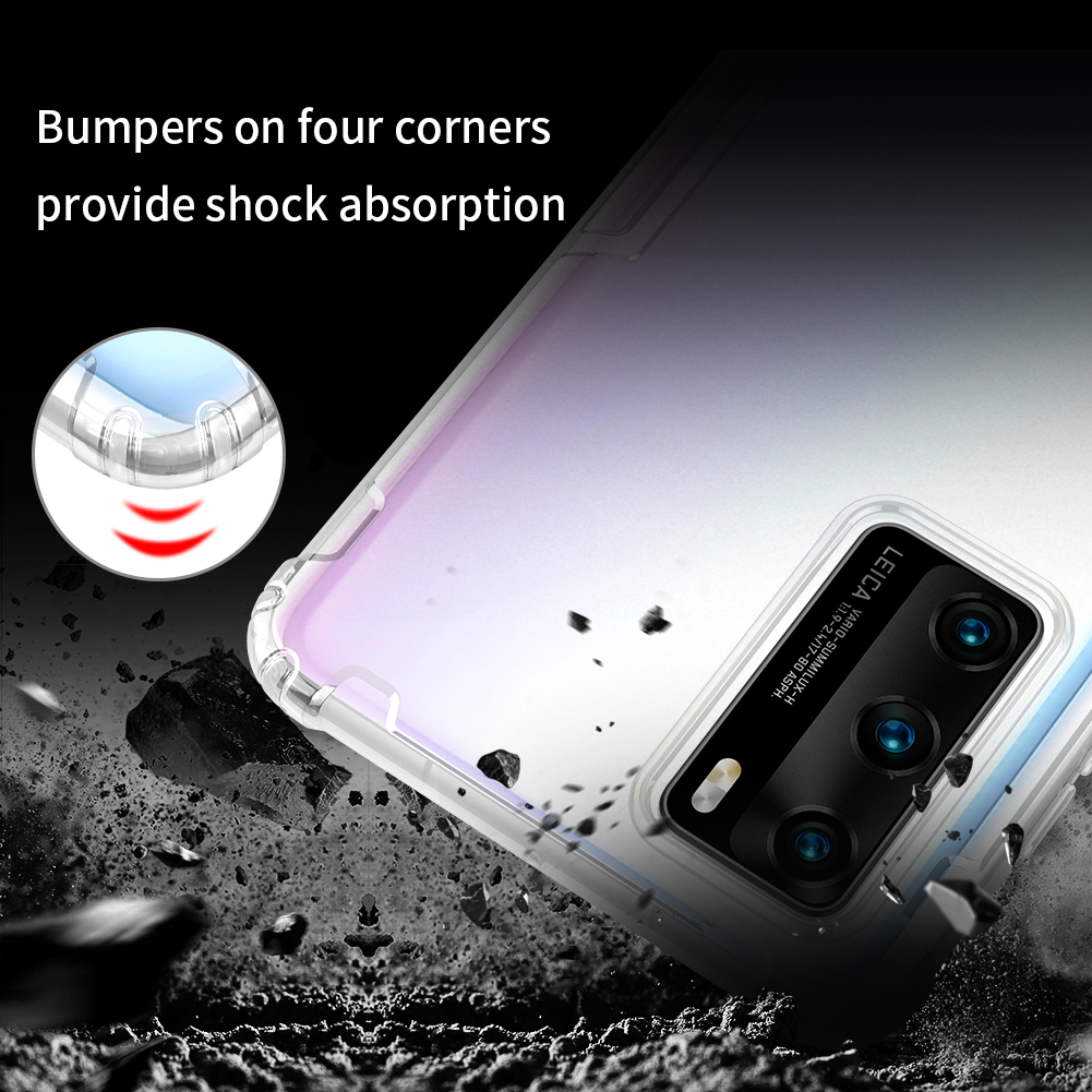 Nillkin Shockproof Anti-Scratch with Airbag Transparent  Soft TPU Protective Case for Huawei P40