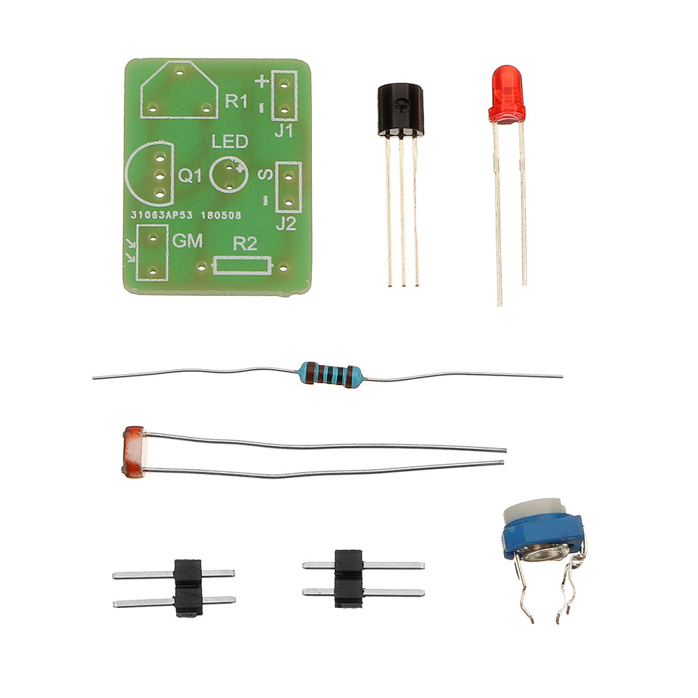 3pcs DIY Photosensitive Induction Electronic Switch Module Optical Control DIY Production Training Kit 12