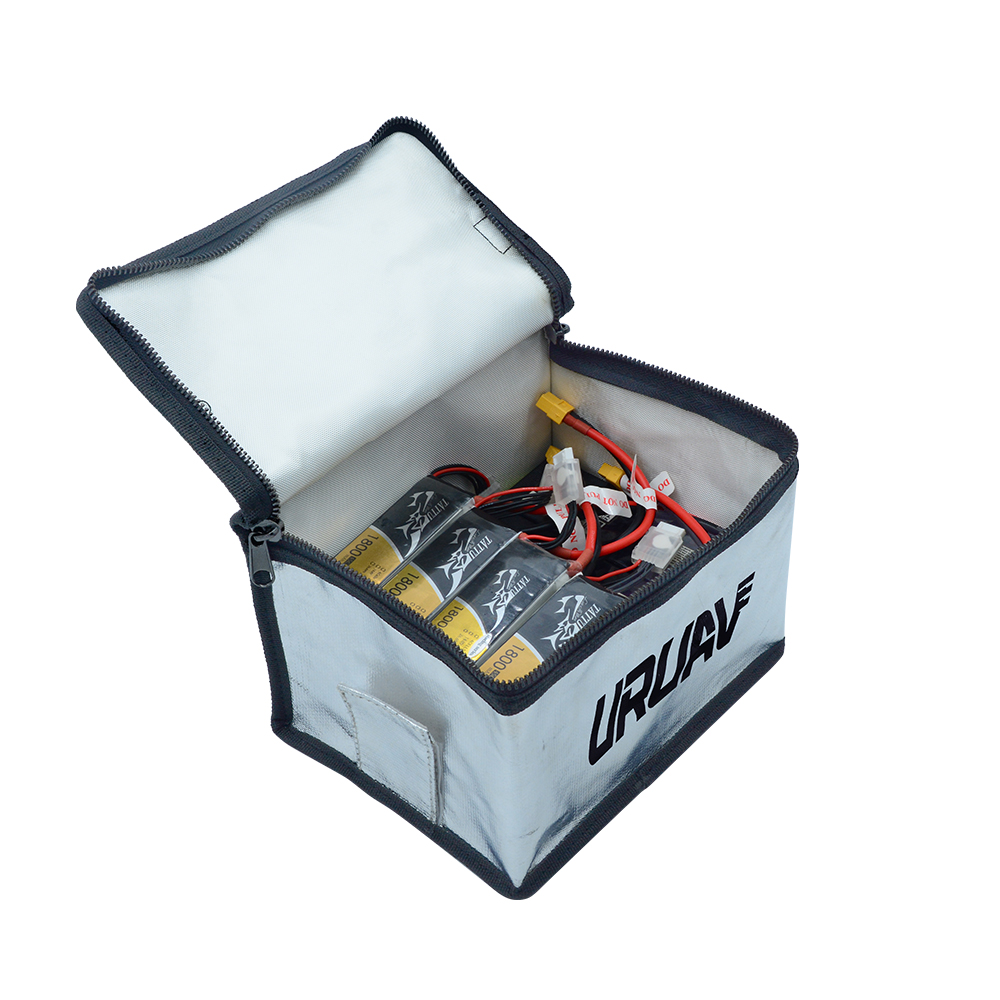 URUAV UR11 Fireproof Explosionproof LiPo Battery Portable Safety Bag Built-in Charging 14X16X21mm - Photo: 8