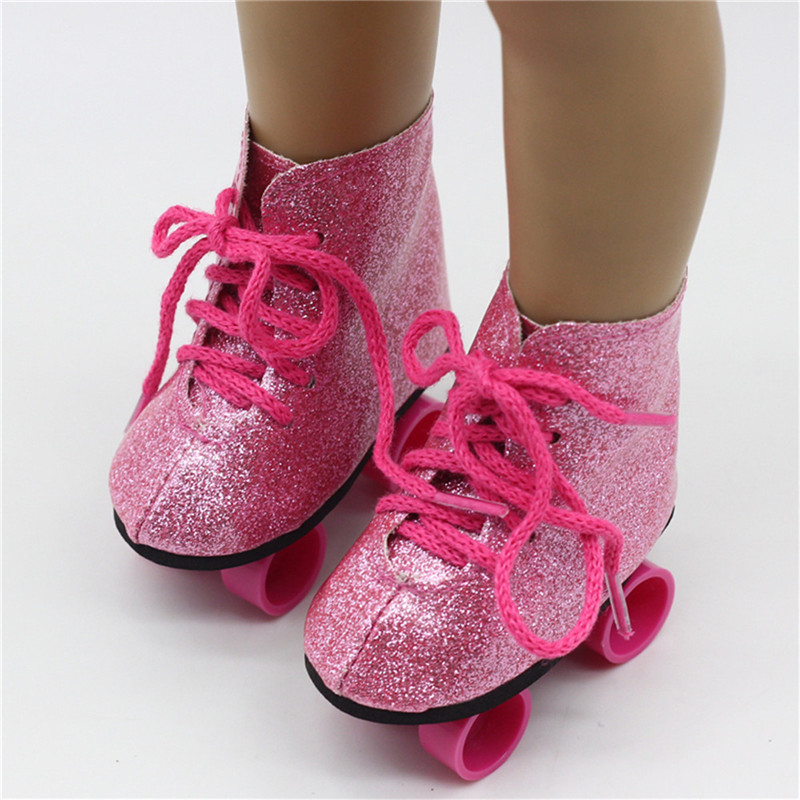 

Adorable Roller Skates Shoes for 18'' American Girl Our Generation Doll Accessories Action Figure