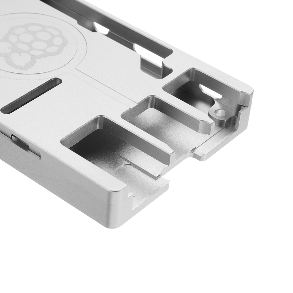 Ultra-thin Aluminum Alloy CNC Case Portable Box Support GPIO Ribbon Cable For Raspberry Pi 3 Model B+(Plus) 19