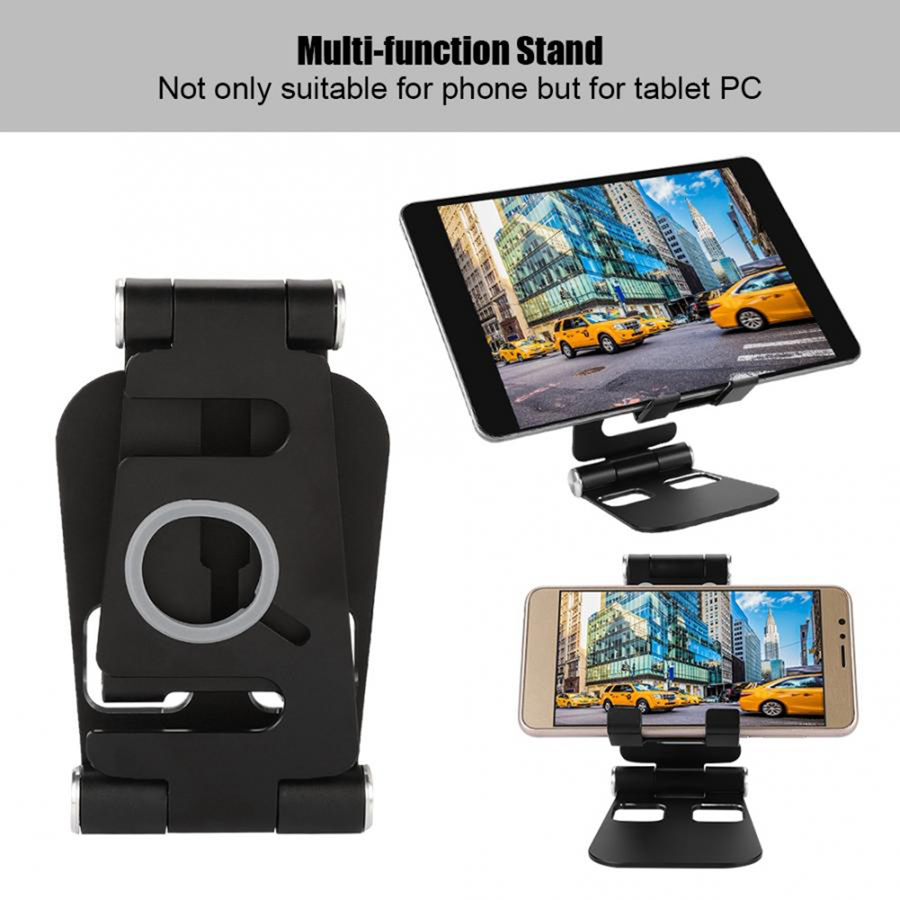 HECH Foldable HW07B-1 Mobile Phone Tablet Stand Holder Aluminum Alloy Charging Base Bracket for Apple Tablet Watch