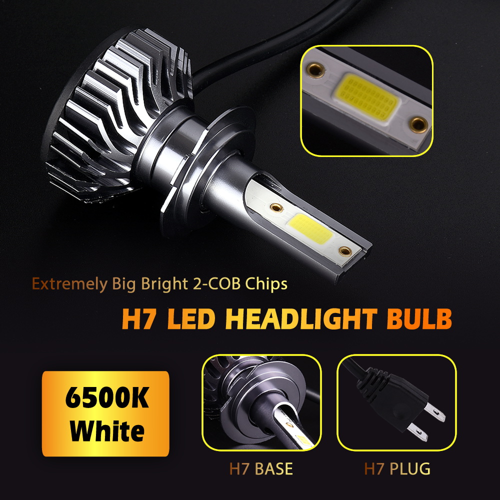 INFITARY 12V H4 H7 H11 COB LED Car Headlight Bulbs Super Bright Modified Auto Light F2