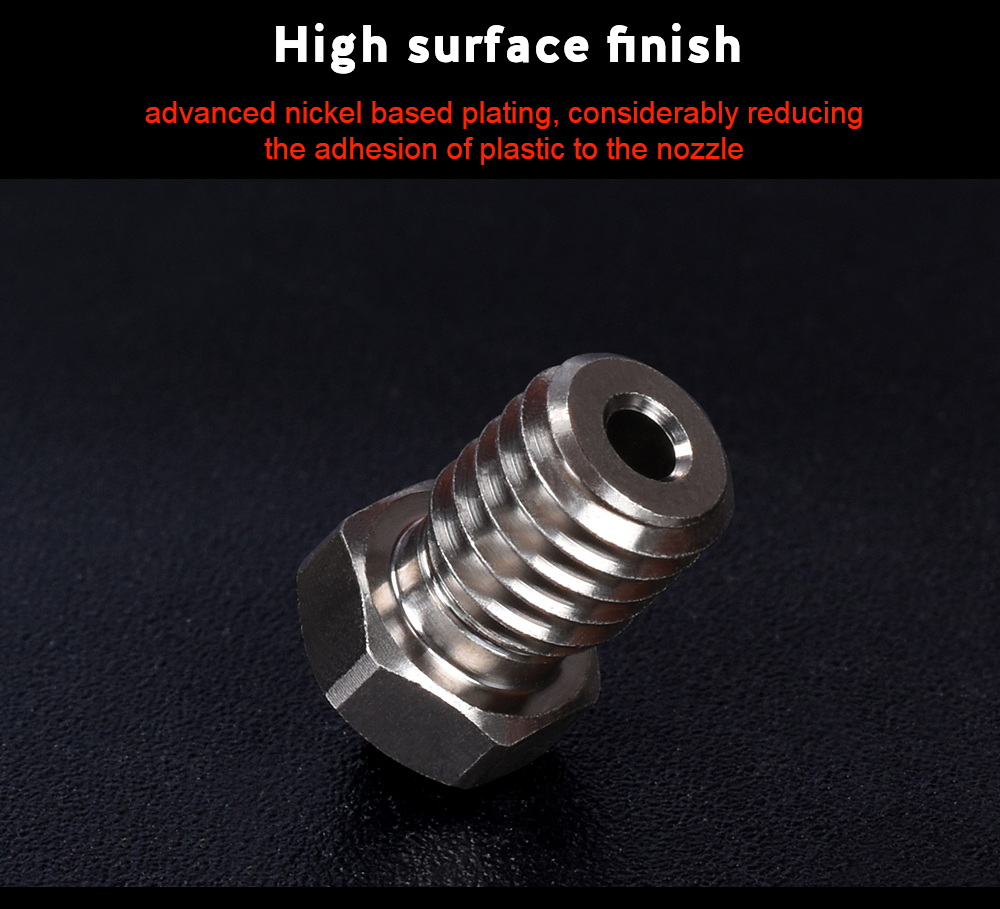 BIGTREETECH® High Performance V6 Plated Copper Nozzle 1.75MM Filament M6 Thread for V6 Hotend Titan BMG Extruder