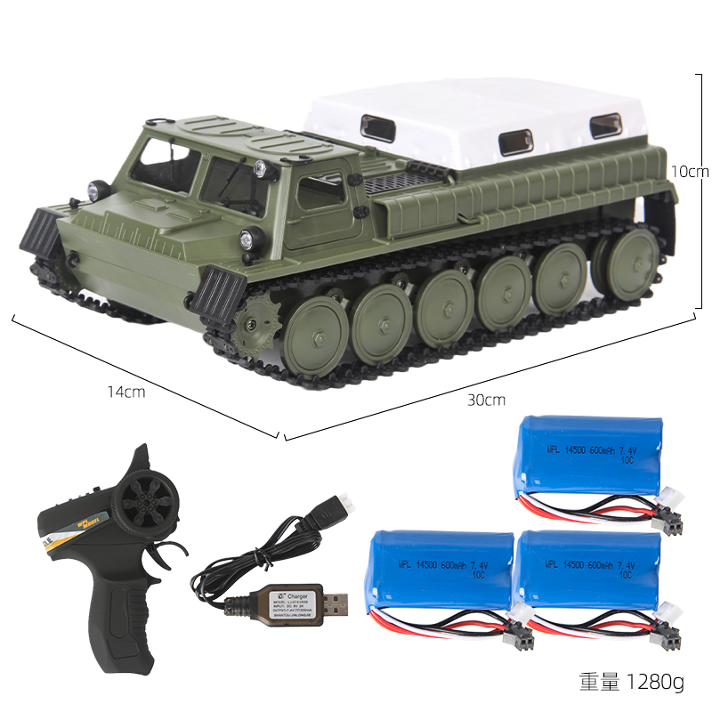 WPL E1 Crawler Transport Remote Control Vehicle RC Tank Car Full Propotional Control