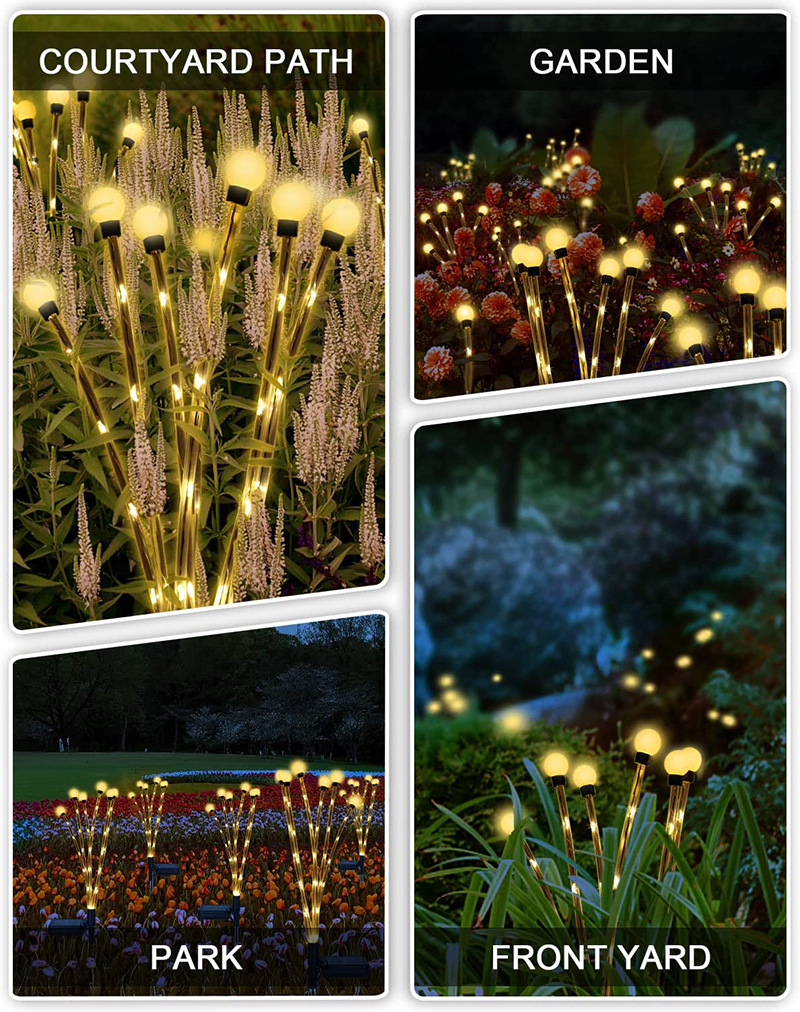 Solar LED Light Garden Decor Firework Light Solar Fireflies Light Garden Lights Christmas Decoration 2023 Solar Light Outdoor