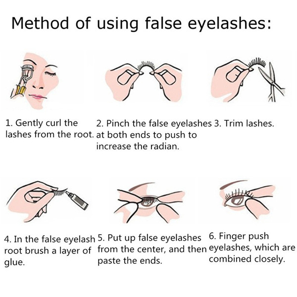 5 Pairs Natural False Eyelashes Eyelash Soft Long Handmade Makeup Eye Lash 